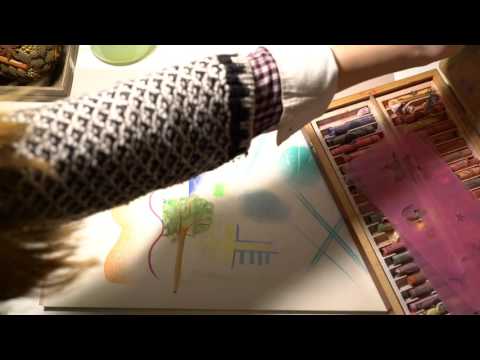 ASMR Testing Art Materials | Sennelier and Faber Castell Pastels | Whispering