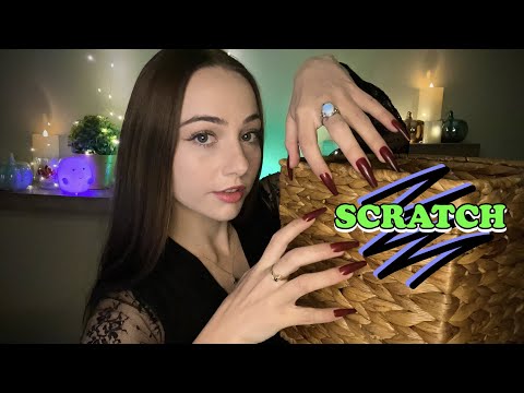 ASMR Scratching 💆‍♀️💅 | ☆ textured scratching, layered whispers & layered foam scratching ☆