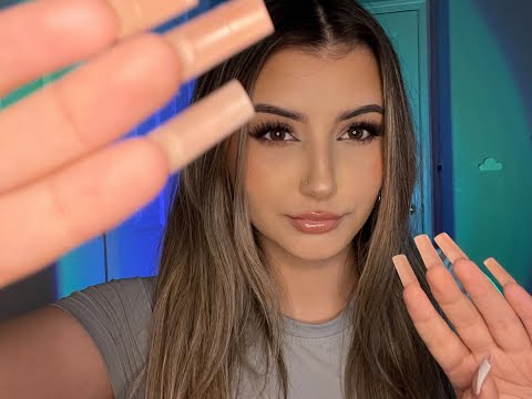 ASMR - NEGATIVE ENERGY PLUCKING + AFFIRMATIONS 💓 (whispers, hand movements, personal attention)