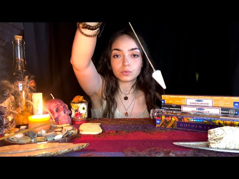 ASMR Incense Store Shopping Roleplay Cleansing Your Aura Candle Burning Tapping & Whispering Sounds