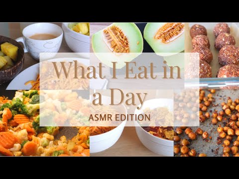 ASMR VLOG | What I Eat in a Day (Whispered Voiceover)