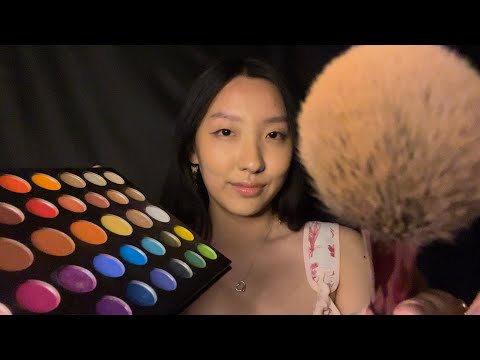 ASMR Popular Girl gets you Glam 🤭(layered makeup roleplay)