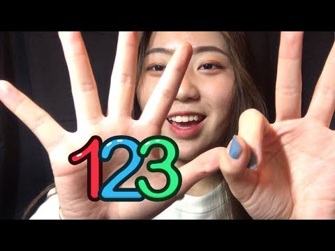 ASMR Counting from 1-100 in English and Chinese | Close-up hand movements | 帮助你入睡💤 从1数到100 英文+中文