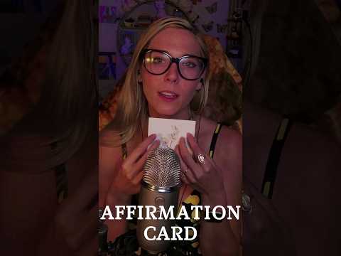 Affirmation Card #asmr #relaxing #twitch #asmrsounds #tingles #youtubeshorts #relaxation