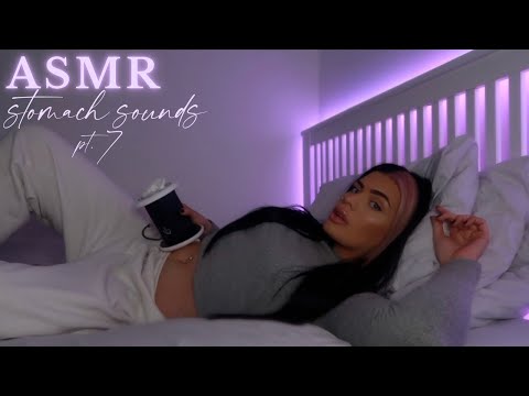 ASMR 3DIO Stomach Sounds pt.7 🌀 (rumbles, growling, gum chewing)