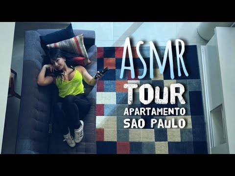 Asmr - TOUR pelo apartamento em Sao Paulo som de Fontes de agua