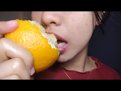 Tangerine Eating Sounds | ASMRph