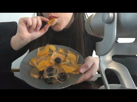 ASMR jelly eating, intense mouth chewing sounds!