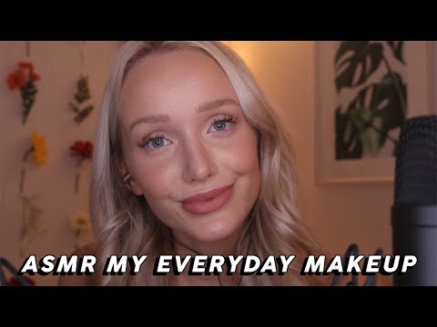 ASMR Whispered Everyday Makeup Routine Nov 2018 (Tapping, Lid Sounds...) | GwenGwiz