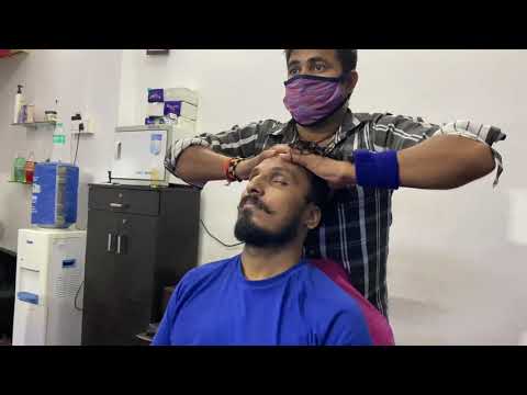 Relaxing Head Massage By Indian Barber Kishan to YOGi