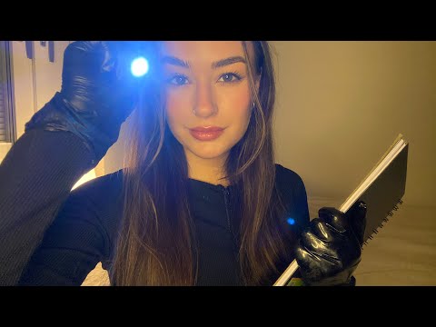 [ASMR] FAST doctor check-up (eyes, ears, scalp, nose, mouth)