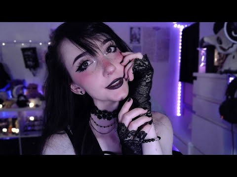ASMR ☾ for lonely sleepless nights 🖤 all black triggers & cosy ramble