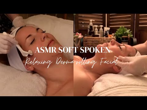 ASMR Dreamy Facial for Healthy looking skin | Dermaroller, Ice Globes Glove Sounds for Sleep.