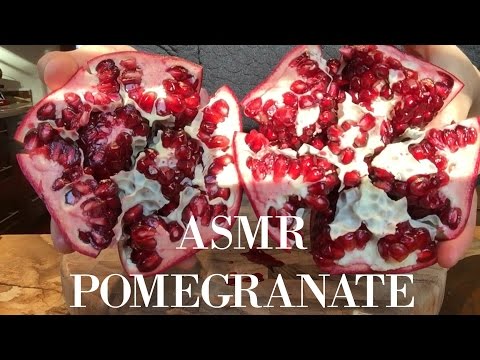 ASMR Pomagranate (Eating Sounds) LIGHT WHISPERS | SAS-ASMR