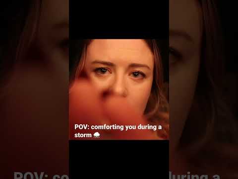 POV: your babysitter comforts you in a storm ☔️ #asmr #comfort #top #personalattention #anxiety