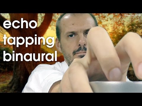 ASMR 3Dio Binaural Echo Tapping and Scratching for Sleep - No Talking