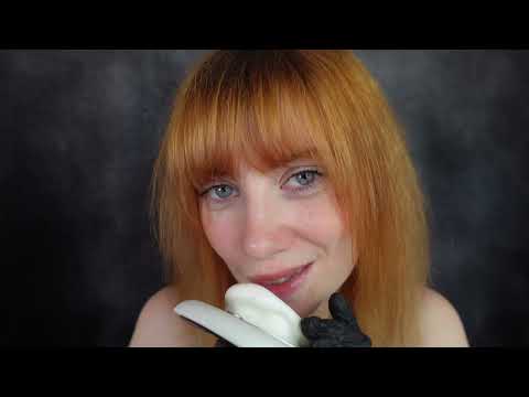 ASMR - Ear Noms with Gentle Blowing and Gloves