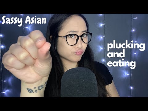 ASMR | Asian Accent Plucking & Eating Your Negative Energy