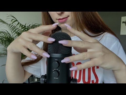 ASMR | FAST and SLOW MIC SCRATCHING, TAPPING - NO TALKING✨