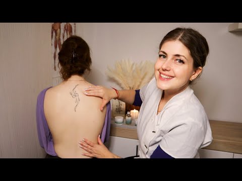 ASMR MASSAGE For Sleep | Tingly Rückenmassage mit Öl 🪔 Real Person Back Exam deutsch german