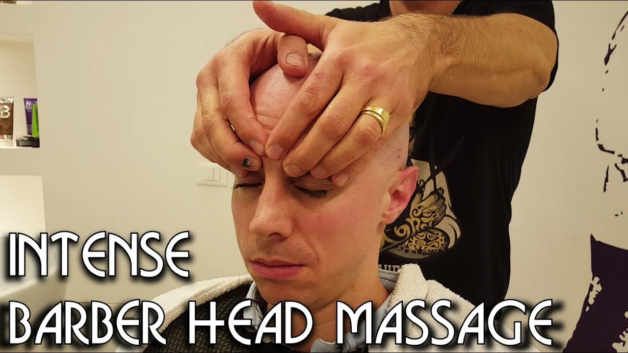 💈 Italian Barber - Intense Head Massage - ASMR no talking