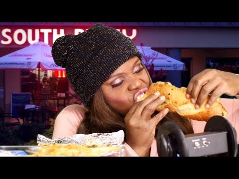 ASMR Eating South Philly Sub W Fries 2019