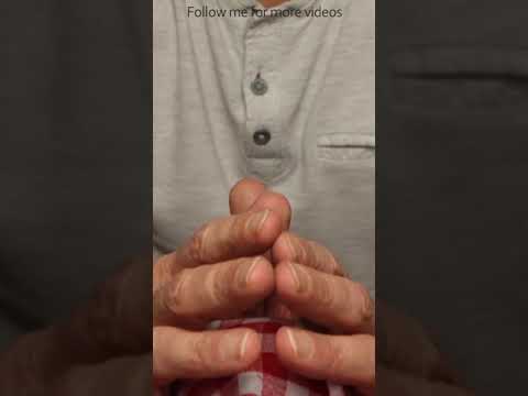 ASMR Brushing Hands On Cloth Microphone #short