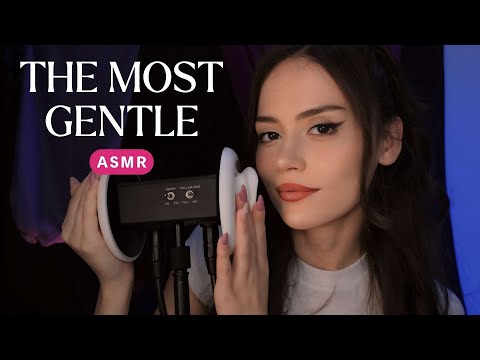 ASMR Gentle Face Touching For Sleep - Whispering 3Dio