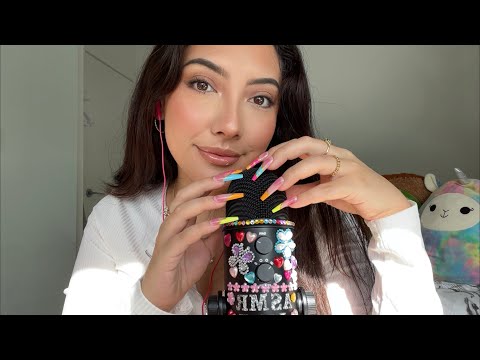 ASMR Joleen’s Custom Video 💜 ~mic scratching, nail + glass tapping, personal attention~ | Whispered