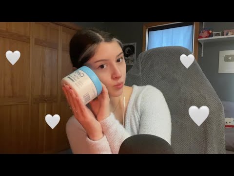 ASMR im feeling happy let’s tap on stuff 🫧 37:11 for extra tingles, makeup routine, many whispers