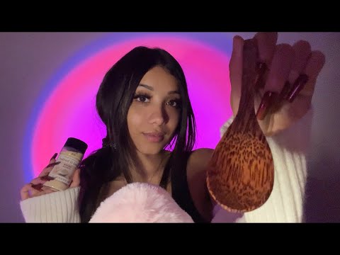 ASMR| Eating Your Face With A Wooden Spoon 😋 MOUTH SOUNDS 👄