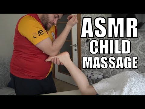 ASMR CHILD BODY MASSAGE FOR SLEEP + back, foot, leg, arm, head, energy massage therapy + uyku masajı