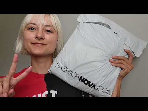 ASMR | Fashion Nova Try-On Haul PT 2 Soft Spoken Rambling w/ Fabric Scratching & Plastic Crinkling