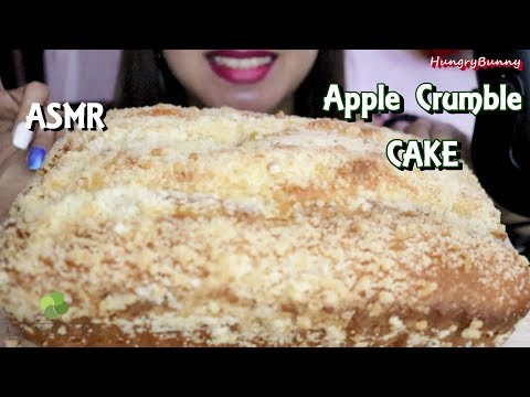 ASMR Cake Apple Crumble Eating No Talking