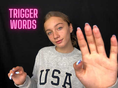 ASMR - Whispering TRIGGER WORDS to help you relax!