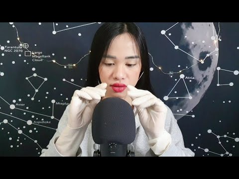 ASMR Inaudible and Unintelligible Whispering About Random Stuff with Latex Gloves