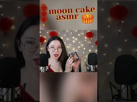 Crinkly Moon Cake Show & Tell 🥮 #asmr #asmrshorts