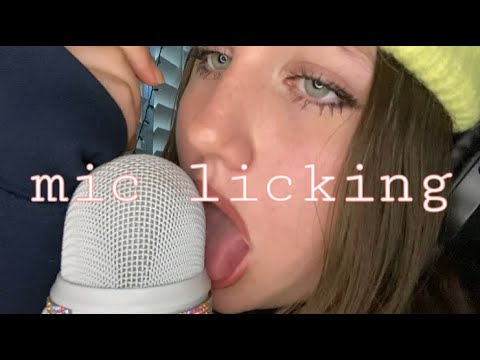 ASMR short mic licking vid 👅🎙| mic kissing | mouth sounds | jester asmr