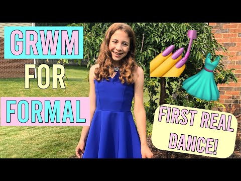 Formal GRWM! My first school dance!💅👗