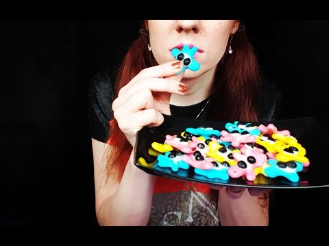 ASMR | Soft Colored Marshmallow Blobs | Trolli Blob (No Talking) | Eating Sounds