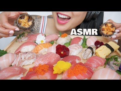ASMR BEST SUSHI NIGIRI PLATTER (EATING SOUNDS) JAPAN EDITION | SAS-ASMR