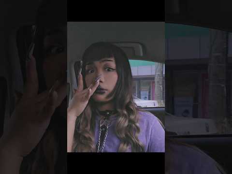 brushing your teeth in the car real quick #asmr