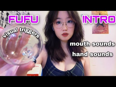ASMR INTRO COMPILATION 😳💖 visual triggers, finger flutters, mouth sounds+ HOLIDAY SPECIAL 🎊🎁