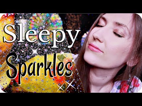 ASMR Sleepy Sparkles 💎 Head Massage, Hair Brushing, Tweezers, Makeup Pearls, Scratchy Sponge +