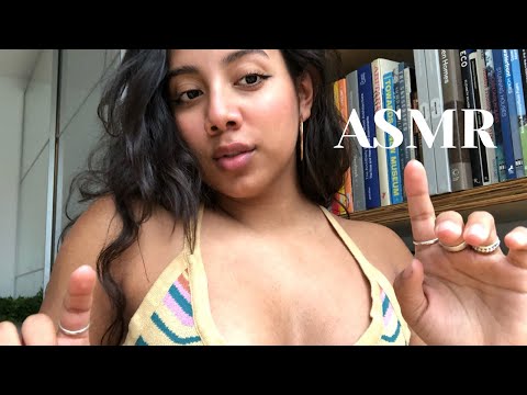 ASMR hand and mouth sounds with spit painting🌟