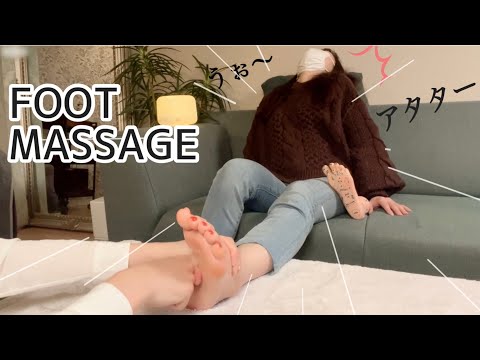 【ASMR】痛いけどクセになる！？足つぼマッサージ③／ Foot Massage for Relaxation