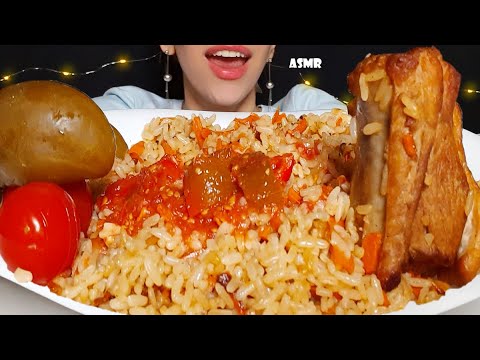 ASMR SPICY MEAT RICE PLATTER & SIDE VEGGIES (Eating Sounds) Mukbang 먹방