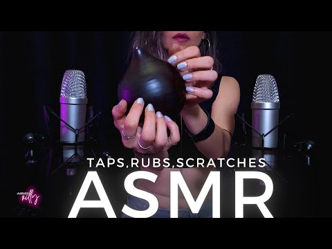 ASMR | Ear to Ear Relaxing Tapping, Rubbing & Scratching Objects (No Talking)
