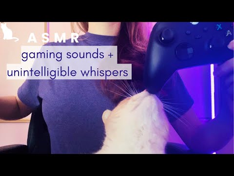 ASMR - Gaming Sounds and Unintelligible Whispers to Put on a Loop!
