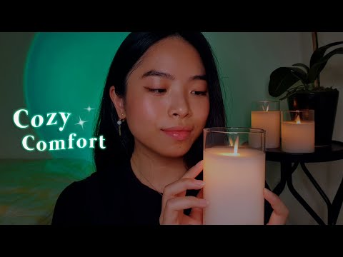 Soft & Gentle ASMR 💚 Face Brushing, Hand Movements, Light Tapping (Whispered) 🍃